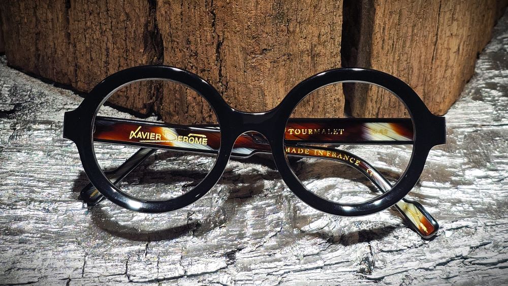 Xavier Derome Tourmalet C00 monture lunettes de vue ronde noire