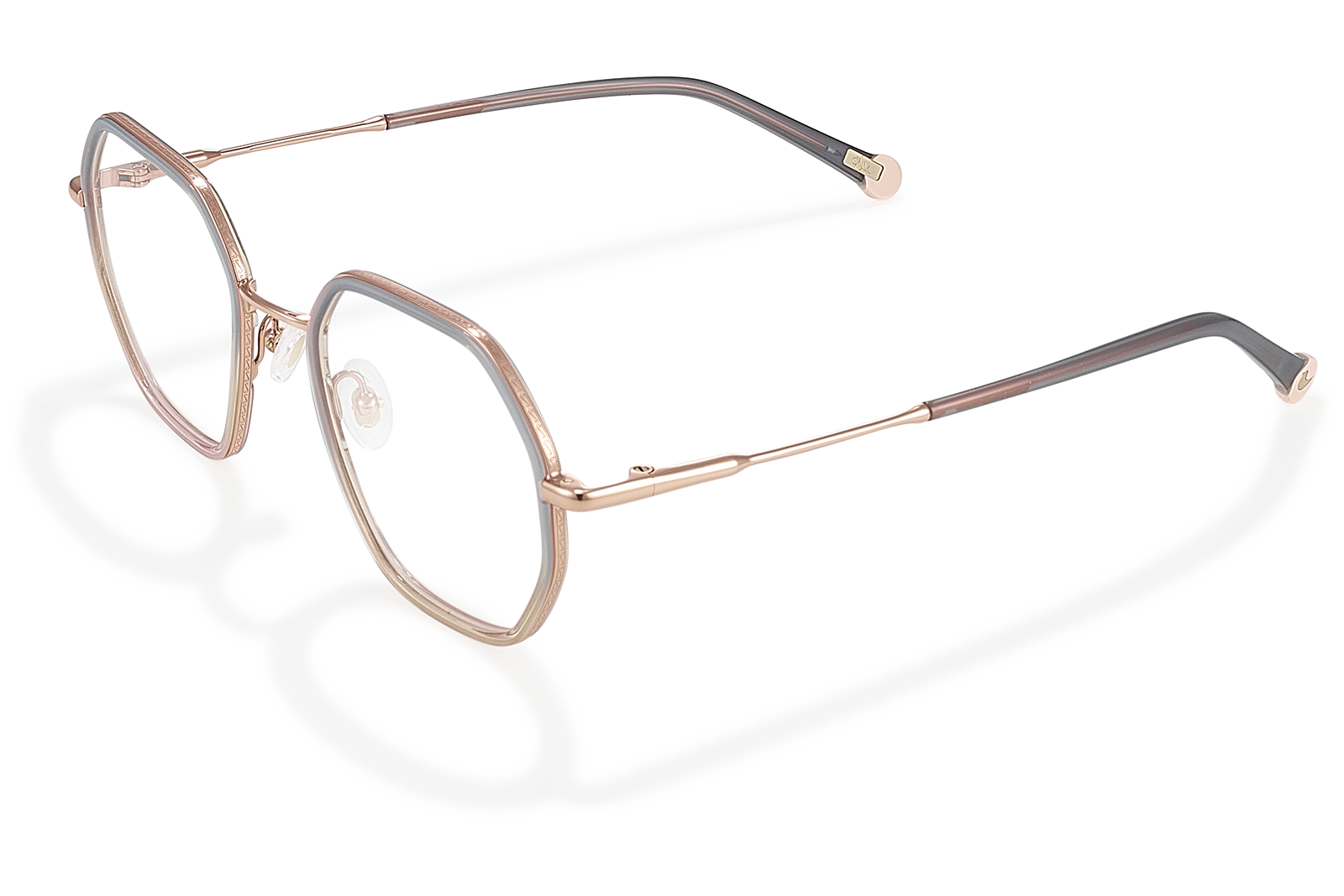 Clémence & Margaux La Love-You lunettes de vue Dégradé Gris Rose