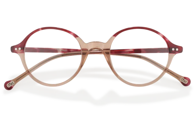Clémence & Margaux L'Irrésistible lunettes de vue ronde Rose & Rouge