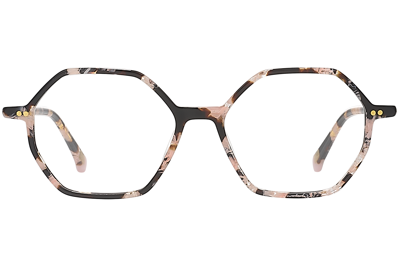 Clémence & Margaux Optiques La Colombienne lunettes de vue Noir & Rose