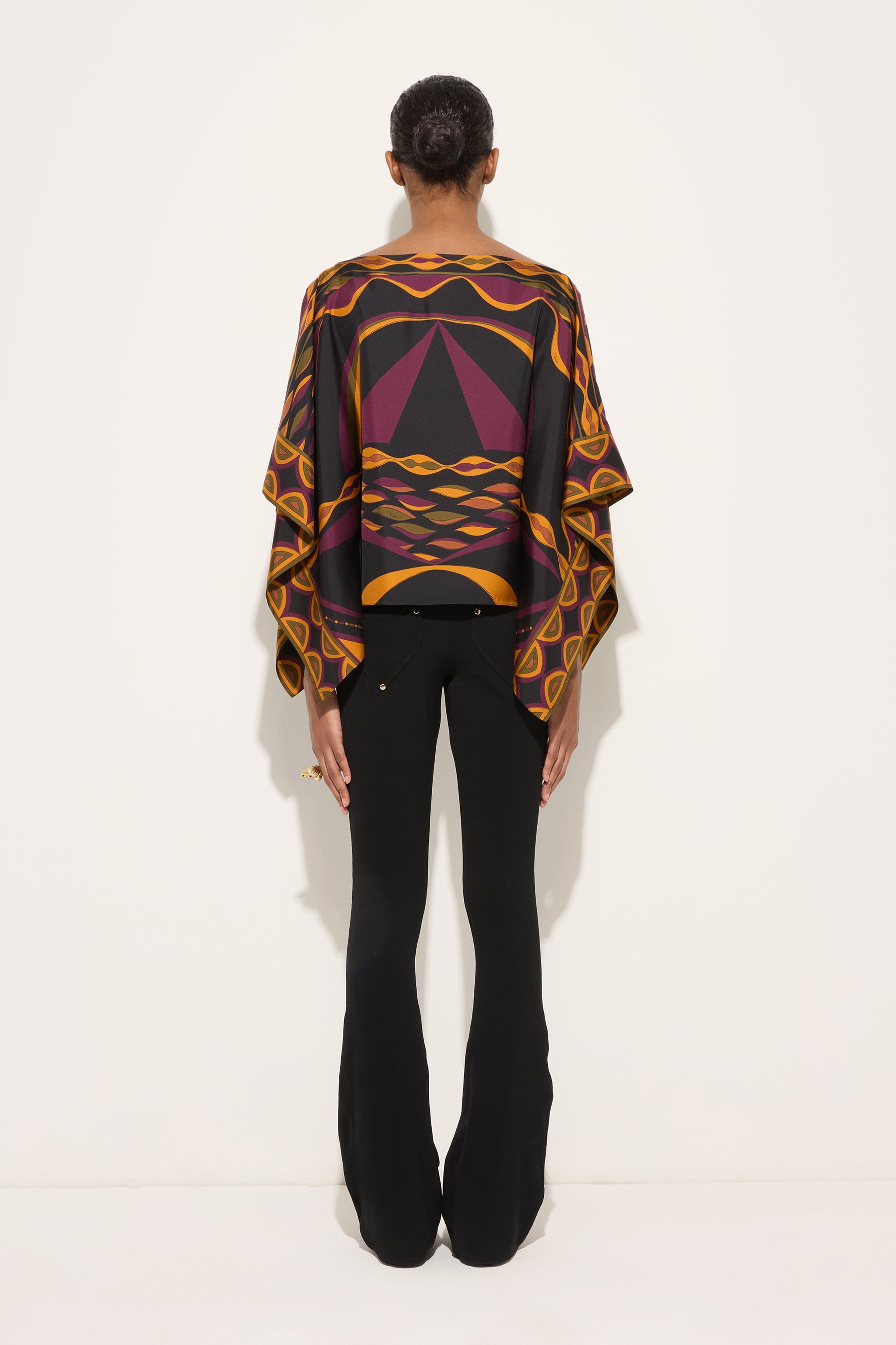 Emilio Pucci Tops and Shirts Blusa Chemisier Bordeaux/Gold