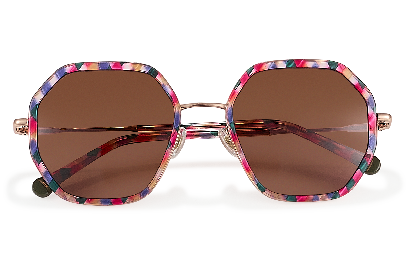 Clémence & Margaux Petite-Perle lunettes de soleil dégradé bleu polarisé