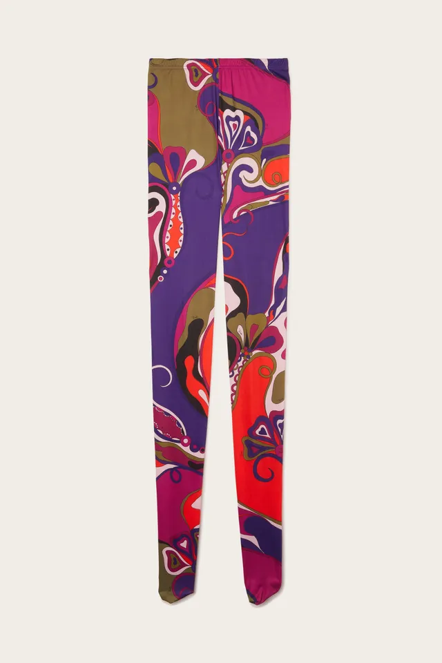 Emilio Pucci Orchidee collant femme multicolore 50 den