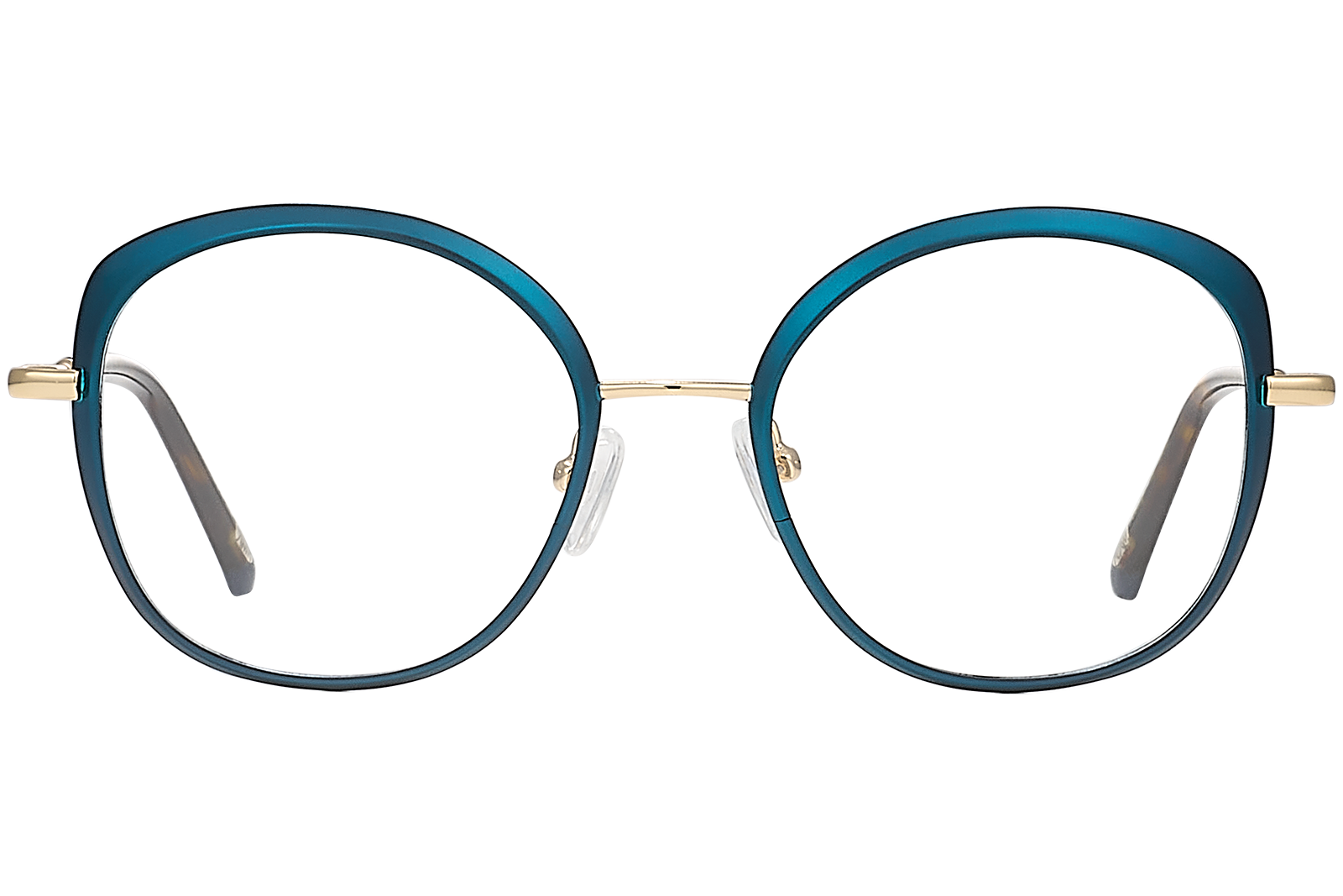 Clémence & Margaux Topaze lunettes de vue noir doré moderne