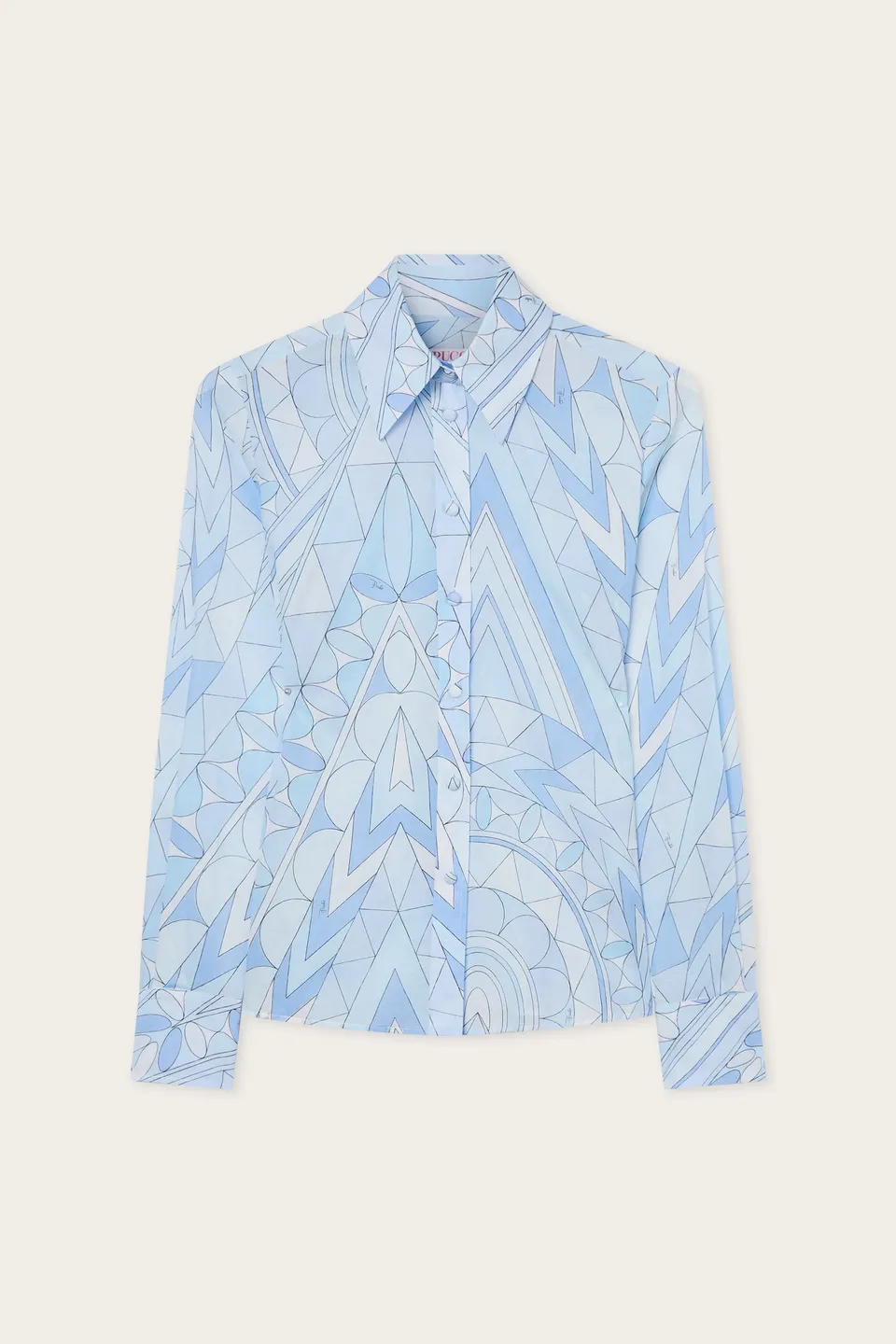 Emilio Pucci Manuba 6HRJ276H774 chemise coton bleu clair