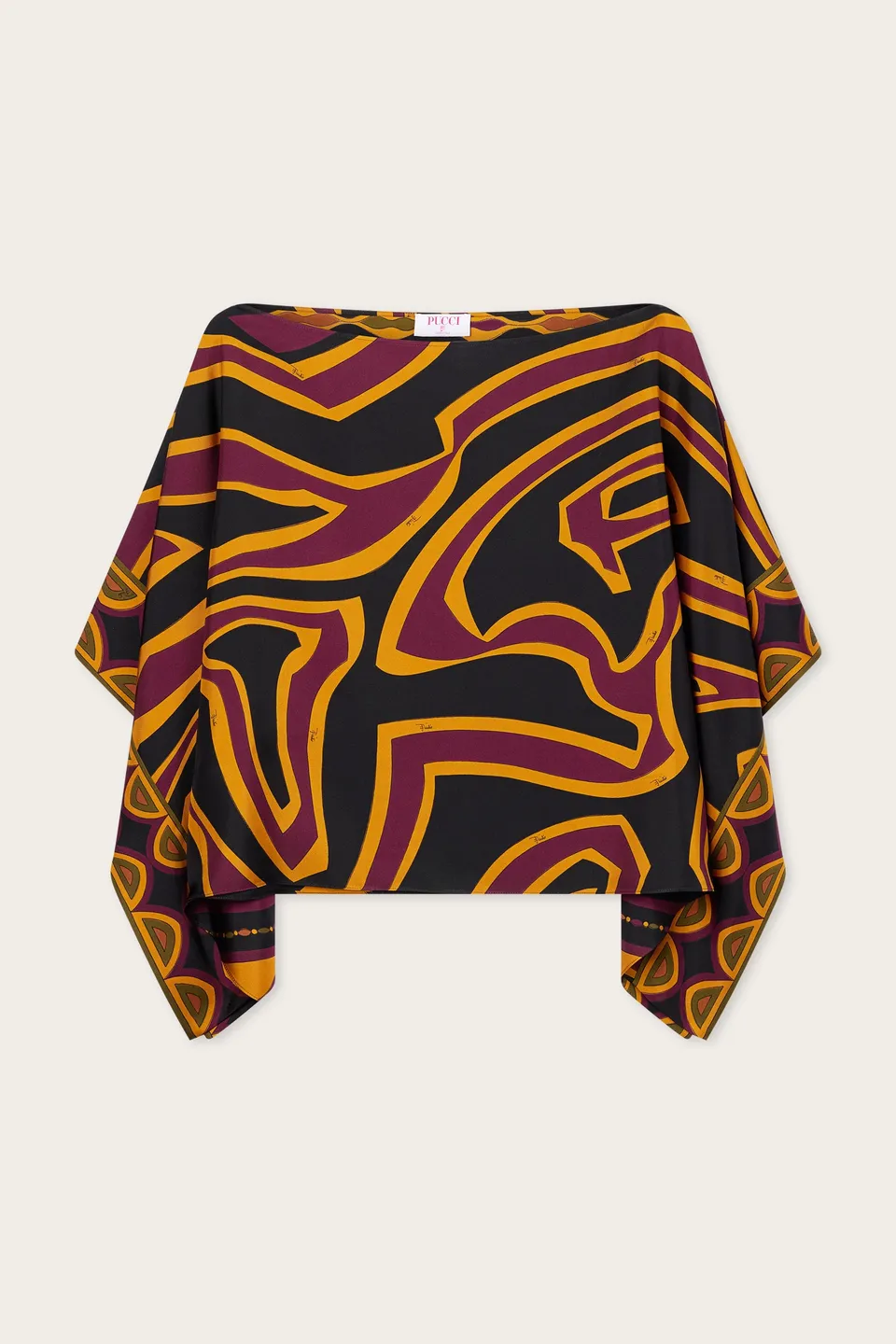 Emilio Pucci Tops and Shirts Blusa Chemisier Bordeaux/Gold