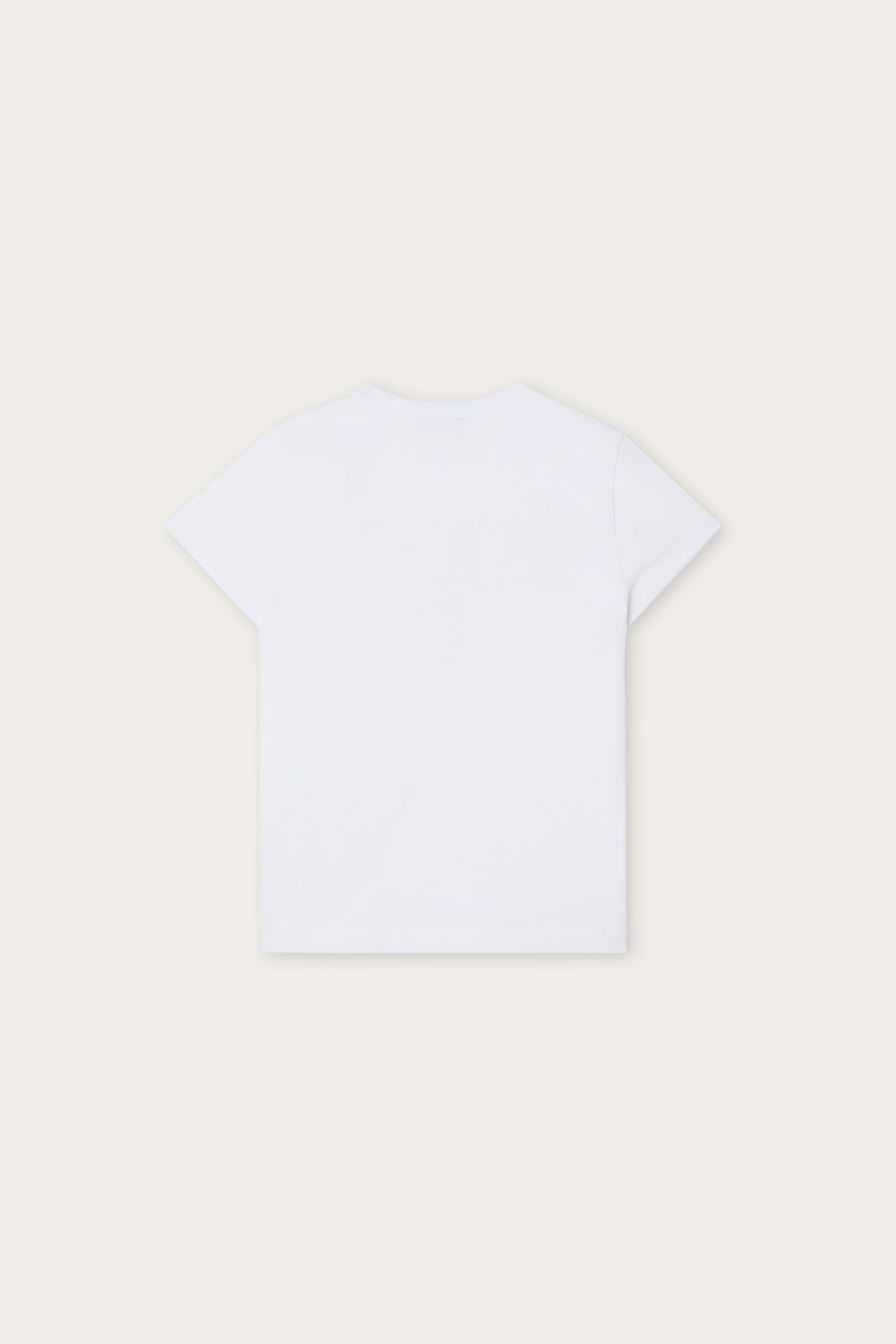Emilio Pucci Logo t-shirt coton blanc fuchsia paillettes