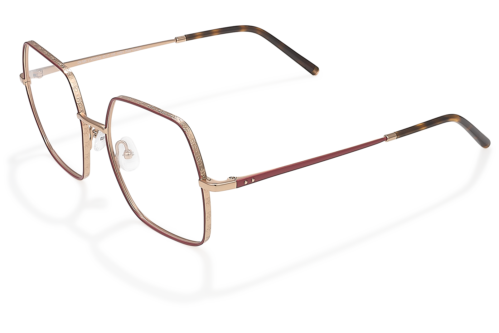 Clémence & Margaux L'Adagio lunettes de vue Doré élégante