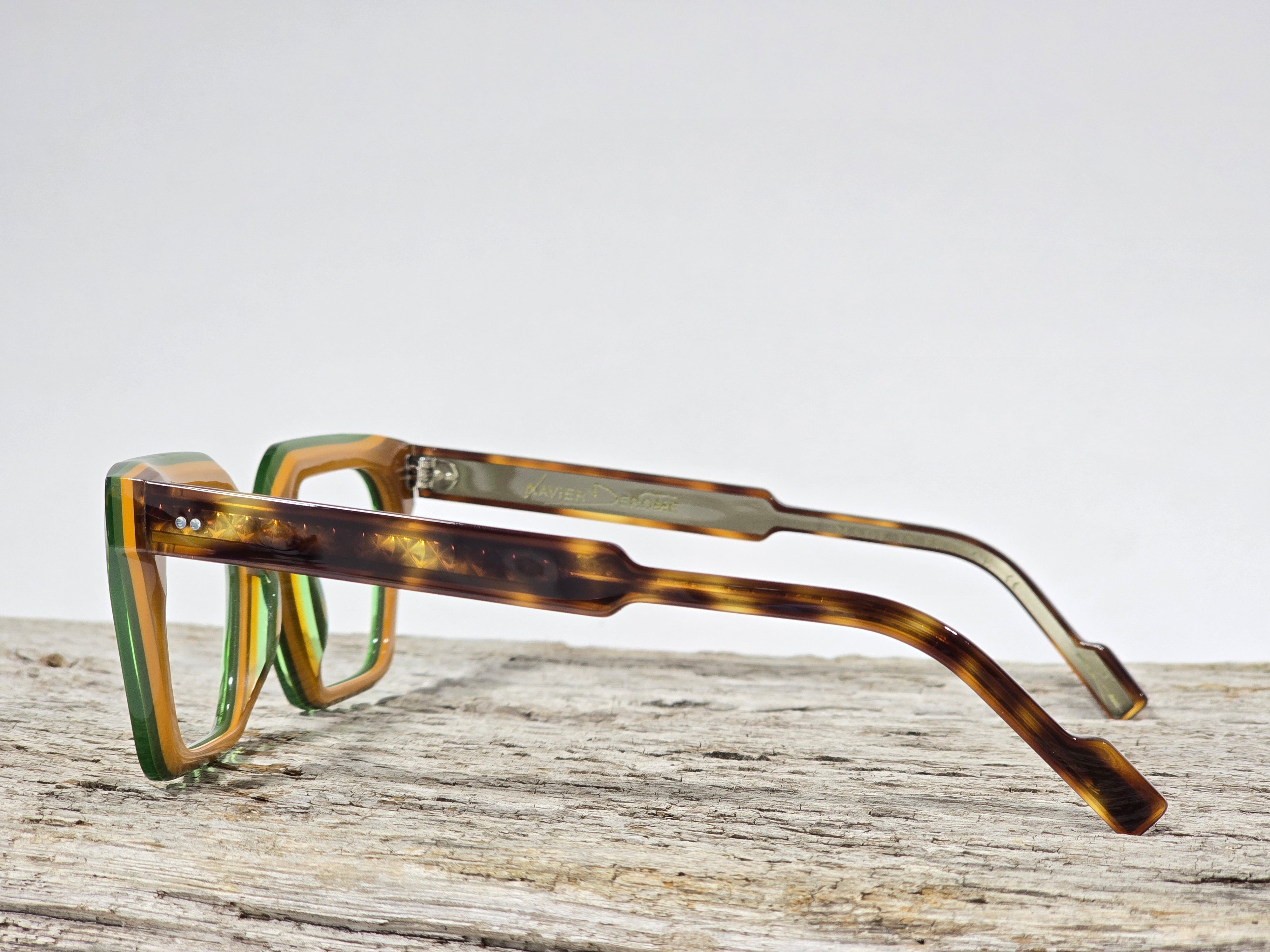 Xavier Derome Belledonne C309 monture lunettes vert sapin