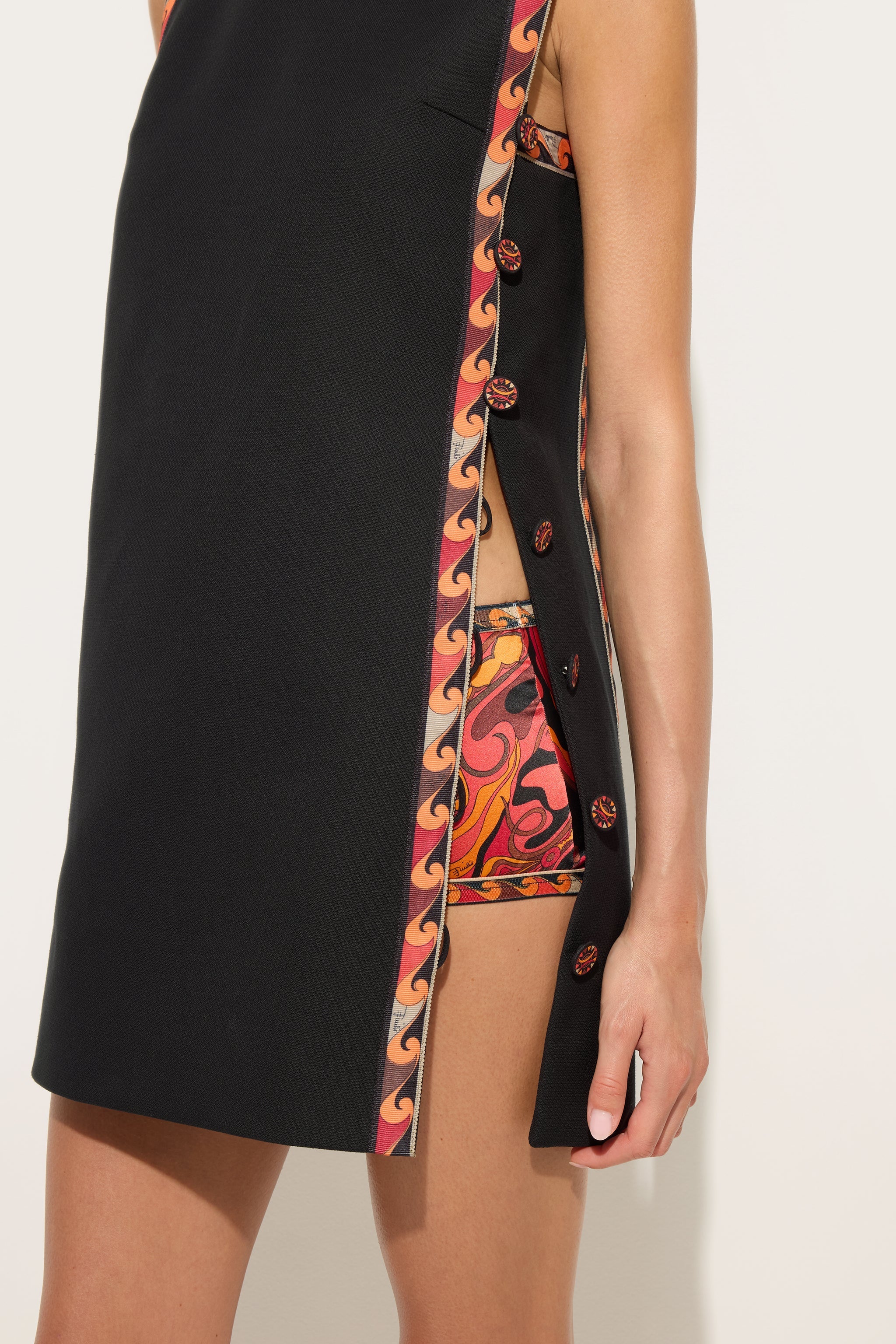 Emilio Pucci Dresses robe courte coton piquet noir