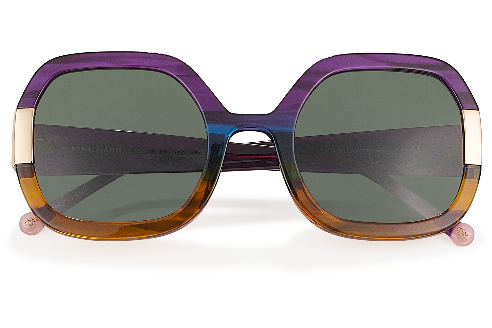 Clémence & Margaux La Fair Play lunettes de soleil Dégradé Violet & Brun