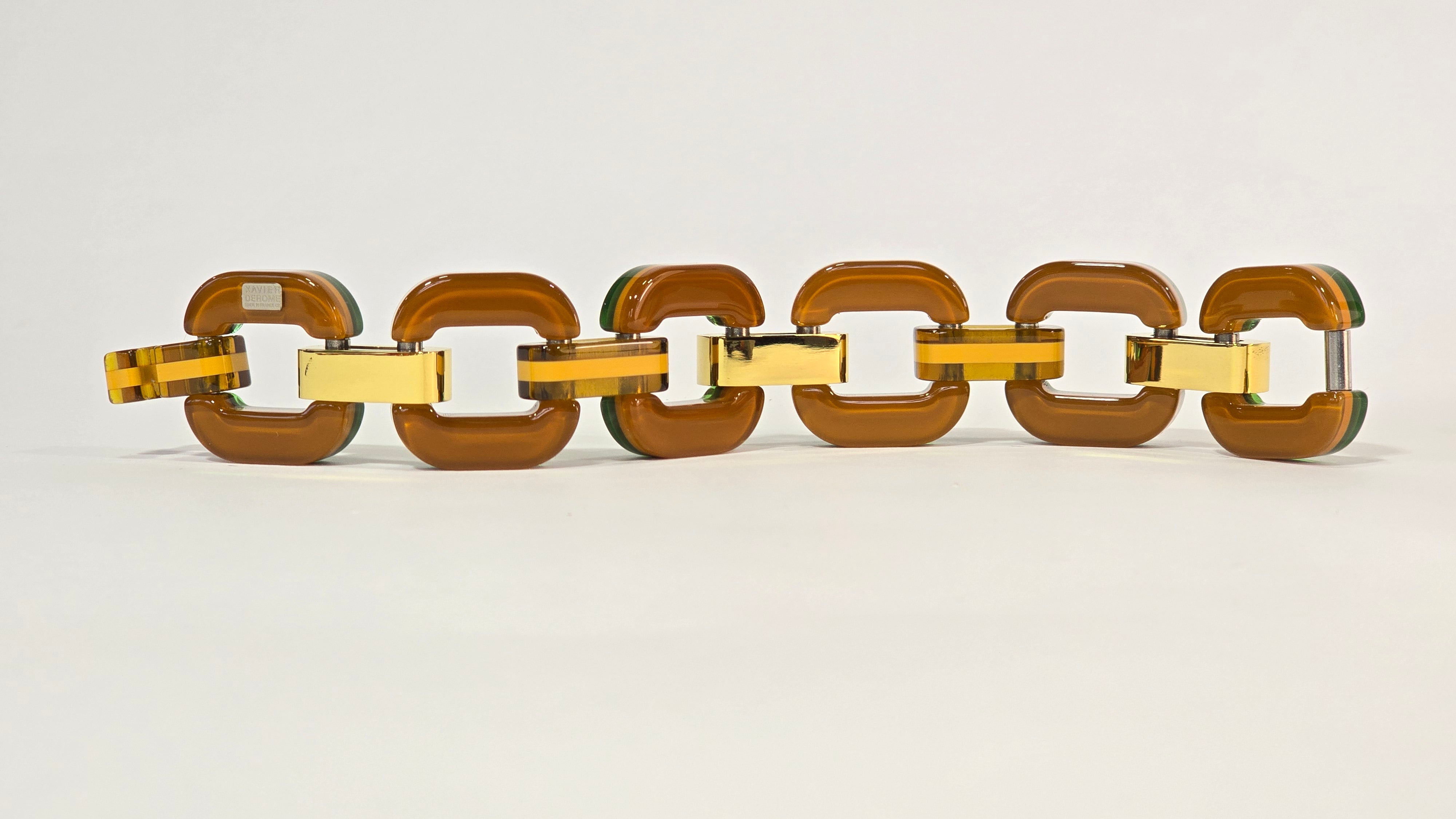 Xavier Derome Small GO-01-C310 bracelet acétate