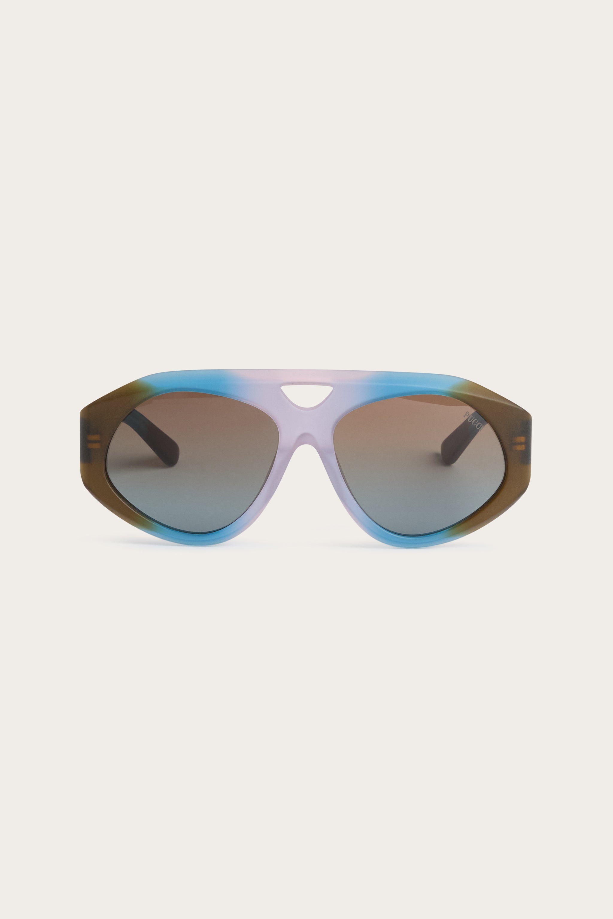 Emilio Pucci Sunglasses Navigator lunettes de soleil marron