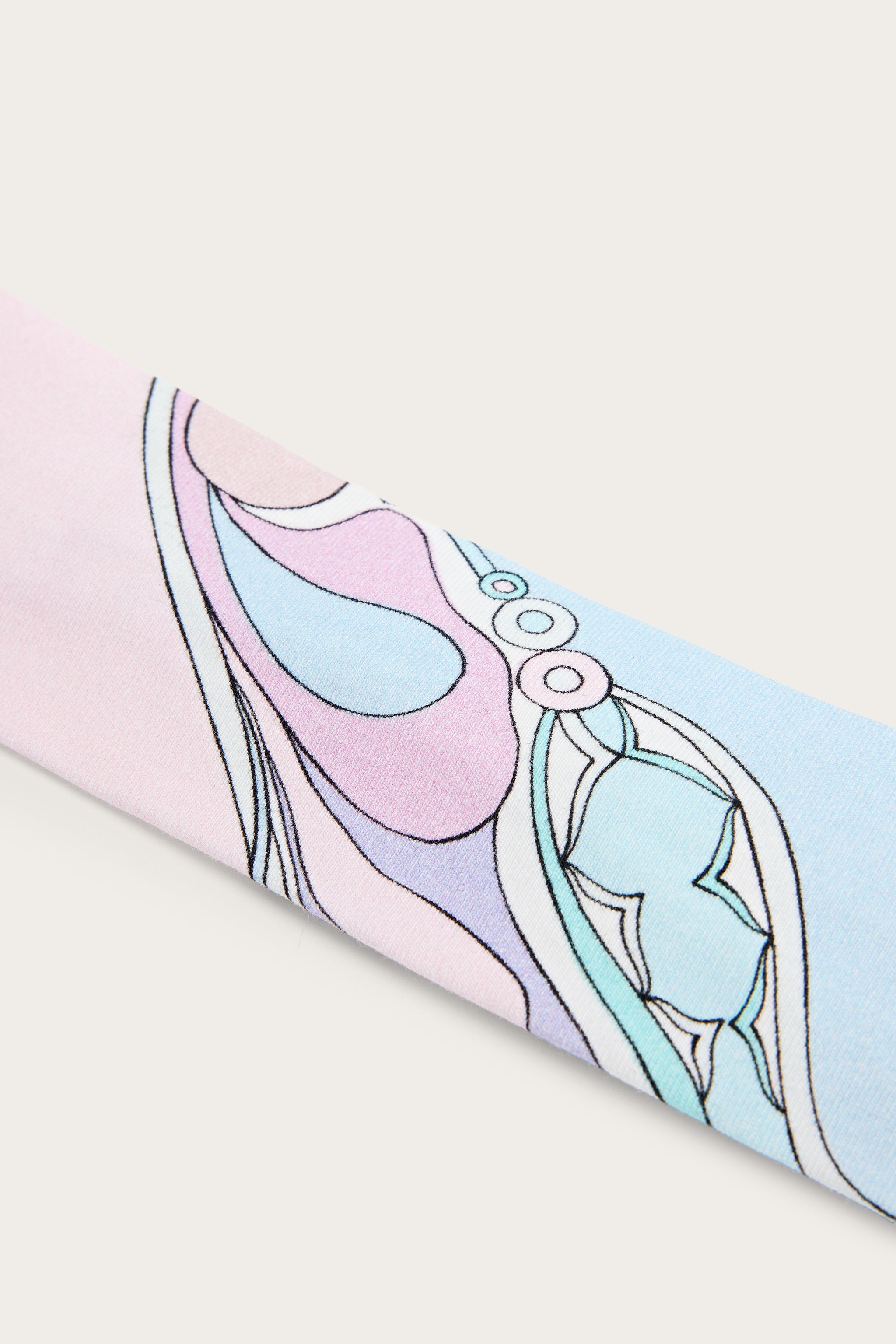 Emilio Pucci Orchidee Bandeau Cheveux Rose Coton Enfant