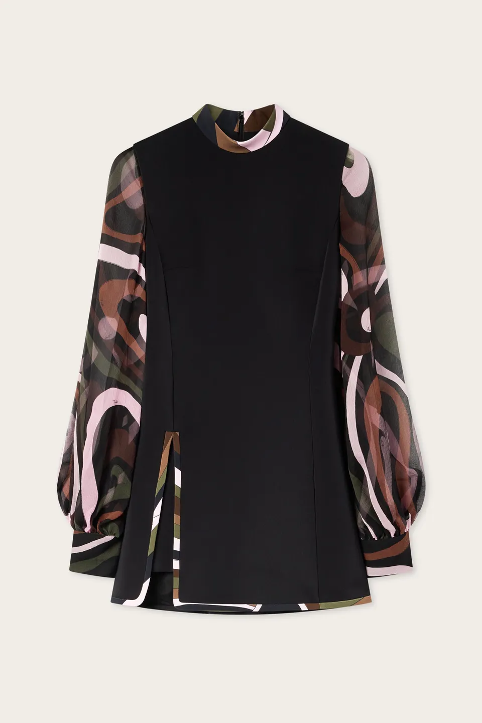 Emilio Pucci Cady robe noire courte 38