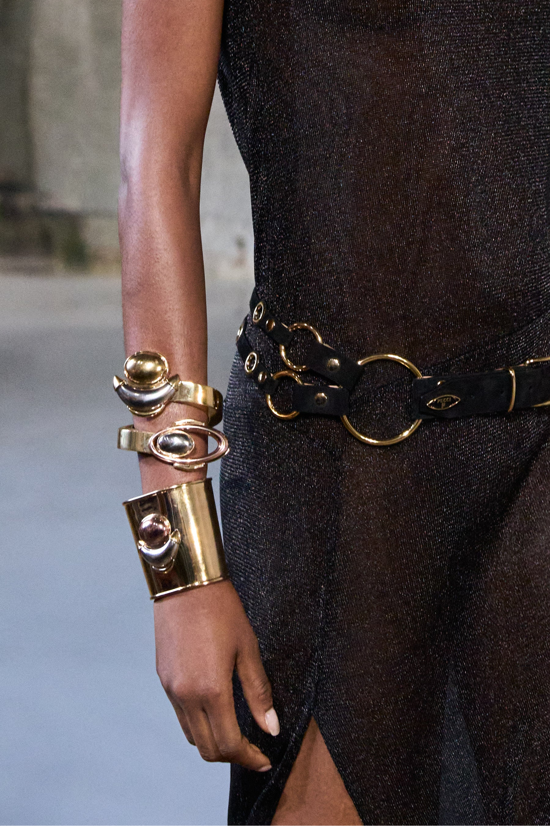 Emilio Pucci L'Alba bracelet or taille unique