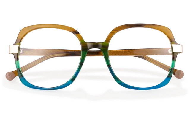 Clémence & Margaux Glam-Chic lunettes de vue Brun & Bleu carrée
