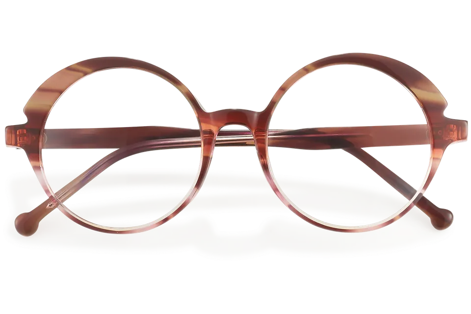 Clémence & Margaux La Décalée lunettes de vue Brun rondes femme