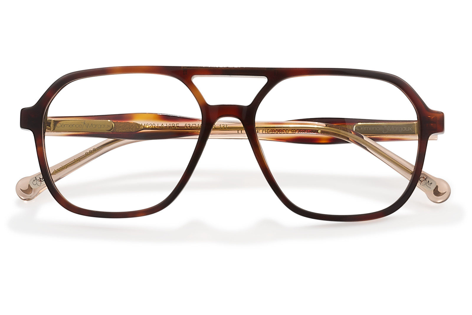 Clémence & Margaux La Vibe lunettes de vue noir écaille double pont