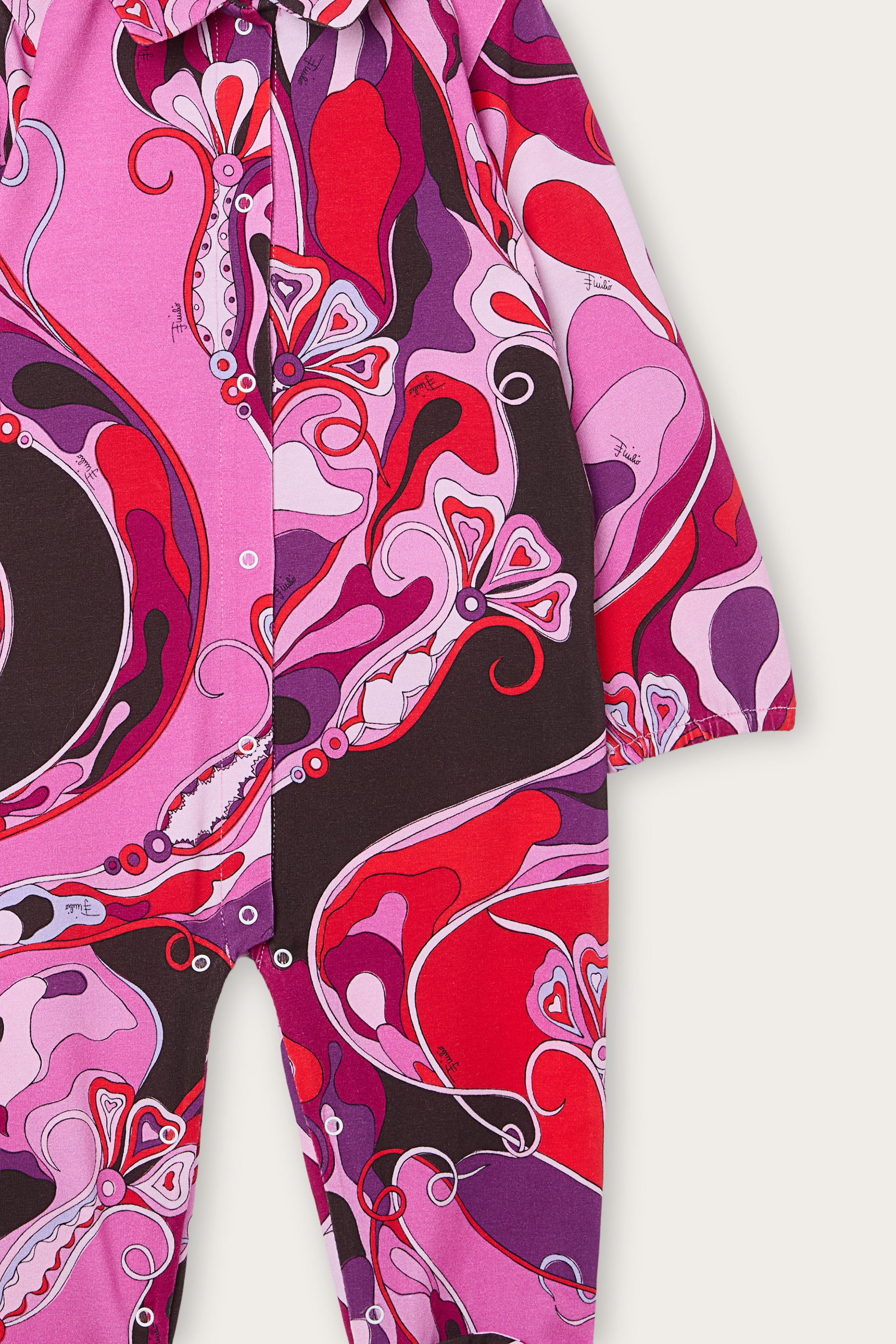 Emilio Pucci Orchidee coffret naissance coton fuxia 2 pcs