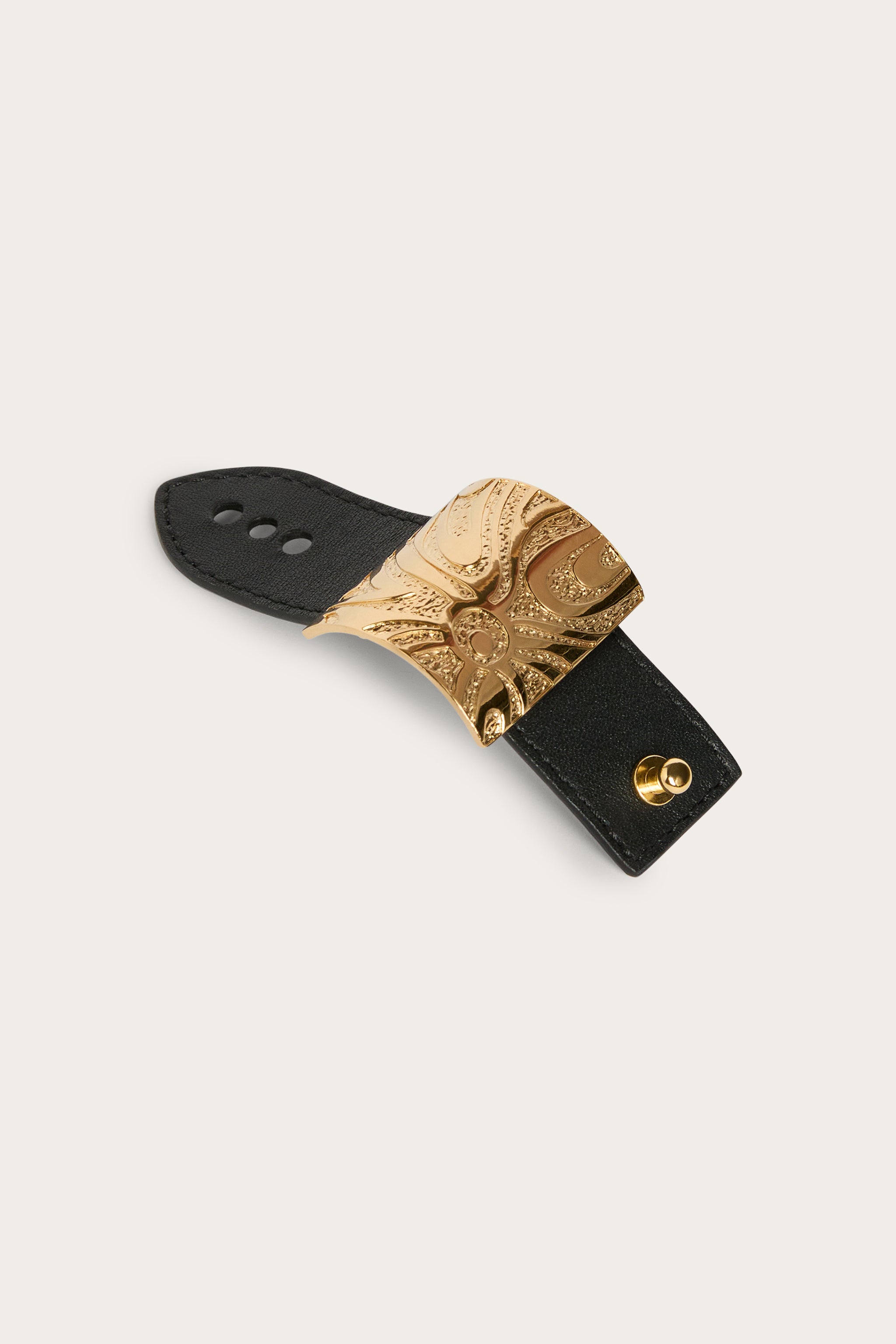 Emilio Pucci Spilla Marmo broche laiton doré